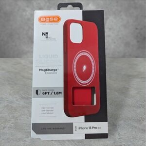 Y6. Base Liquid Silicone MagCharge Case for Apple iPhone 13 In Red